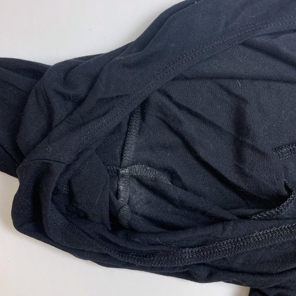 $10 CLEARANCE! Maternity a:glow Black Surplice Nursing Tee - Picture 10 of 11